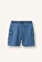 100% Cotton Regular Fit Elastic Waist Jean Shorts for Baby Boy G7554A526Sm - 4
