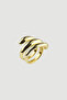 Three Row Ring - Gold