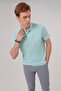 Water green regular armhole polo collar t-shirt - 4