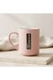 Pink Porcelain Mug with Motto