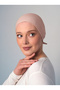 Lycra Comfortable Practical Anti-Sweat Seamless Hijab Bonnet Ready-To-Wear Bonnet - Powder - 2