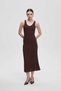 Sleeveless Solid Long Dress