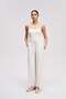 Wide Leg Solid Trousers - 2