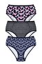 Women's Panties 3-Pack, Bato, High Waist Panties, High Cut (96% Cotton - 4% Elastane)