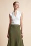 Ribbed Sleeveless V-Neck Top