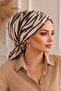 زيبرا نمط تول مشبك بونيه