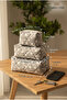 3-Piece Makeup and Cosmetic Bag Set - Gray Starry Quilted Organizer Makeup Bag - 8