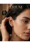 Women's Gold Steel 3-Piece Earring Set with Zircon Stone, Heart and Hoop Combination - 5