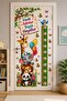 Cute Animals Themed Height Measurement Wall Sticker Set Kids Room Wall Sticker Set - 2