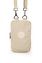 Krinkıl / Klinkır Imported Waterproof Shoulder Strap Crossbody Mini Mobile Phone Carrying Bag Wallet Beige K001 - 3