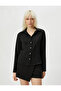 Long Sleeve Shirt Ribbed Buttons Classic Collar - 4