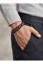 Walnut Wood Leather Men's Bracelet 8mm Gift for Lover 01804 - 3