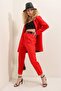 Belted Back Elastic Trousers - 6