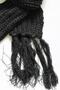 Women's Black Tassel Detailed Thessaloniki Knitted Scarf - 4