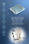 Visco Orthopedic Lumbar Support Pillow, Office, Car, Chair, Seat, Back Pillow Cushion, 38X33X12 cm - 5