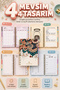12-Month Non-Periodic Planner Agenda 17X24 cm |   Undated Monthly and Weekly Planning |   School Motivation Sheet with Habits and Goal Tracking |   4 Sheets of Stickers as a Gift |   Undated Planner Agenda - 204 Pages - 6