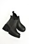 T996220009 Black Thick Heeled Women's Boots - 6
