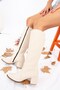 Beige Women's Boots A654252709