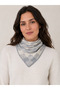 Checkered Patterned Knitwear Scarf