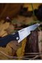 Fieldchef Folding Pocket Knife Black, 10cm Stainless Steel 18/8 Food-Grade Camping Knife with Locking Blade, G10 Handle, Foldable Design & Nylon Carry Case for Outdoor Cooking & Survival - 5