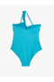 Covered One Shoulder Swimsuit with Window Detail - 8
