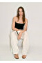 Draped Straight-Cut Fabric Trousers - 7