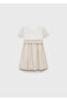 contrast skirt dress
