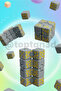 Gold nugget stress cube - infinity cube, foldable cube, stress toy