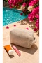 Multi-Purpose Bags, Towel Fabric, Medium Size, Beach, Makeup, Grooming Supplies Organizer Bags