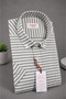 Side Striped Green Short Sleeve Cotton Pocket Comfortable Fit Premium Men's Shirt