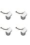 Sliding Glass Balcony Thresholdless Bottom Wheel 4 Pieces