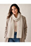 وشاح تريكو منقوش بنقشة Houndstooth