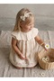 Baby Girl Lace Dress with Bandana Accessory 9-24 Months Floral Broderie Dress - 3