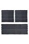 Mi̇nder Ki̇li̇m 3-Piece Knitted Seat Covers Black and White