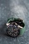 Father's Day Special Gift Package Option Dke.1.13742 Exclusive All Functions Active Suitable for Summer Season Non-Sweat Silicone Strap Green Color Sports Men's Wristwatch - 3