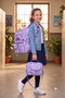 Korean Kawai Transparent Twill Fabric Powder Pink Patterned Girl's School Bag Thermal Lunch Bag and Pencil Case - 2