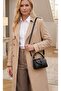 Women's Buckle Baguette Handbag Antique Leather Adjustable Long Strap Hand and Shoulder Bag - 2