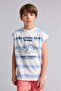 100% Cotton Patterned Undershirt for Boys H8046A826Hs - 3