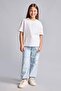 100% Cotton Jogger Fit Elastic Waist Jean Light Blue Trousers for Boys H7278A826Sm