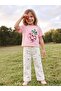 Strawberry Patterned T-Shirt for 2-5 Years Old - Powder