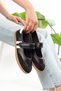Women's Velcro Black Comfortable Mary Jane Daily Sports Ballerina Shoes