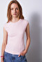 Cotton Top with Sewing Details Pink - 3