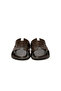 Men's Slippers M7805 Leather Upper Dark Brown - 4