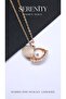 Oyster Motif Pearl Stone Steel Necklace