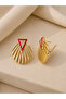 Xuping Rose Color, Red Mineli Yelpazr Earrings Acr9947 - 2
