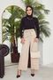 Waist Elastic Detailed Loose Trousers-Stone - 4