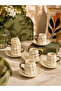 Acar 6-Person Luxury Porcelain Grape Luster Coffee Cup Set 100ml
