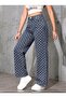 Polka Dot Detail Baggy Jean - 6