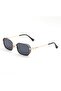 Zeus Men's Black Gold Nose Supported 60 Ekartman Metal Square Rectangular Uv400 Protected Sunglasses - 6