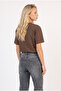 Women's D96 Straight Crop Jean Gray - 3